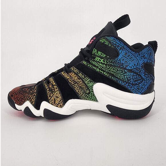 Adidas Crazy 8 Tribal Gradient SAMPLE Basketball Shoes Black Multi Size 9 - Picture 2 of 14